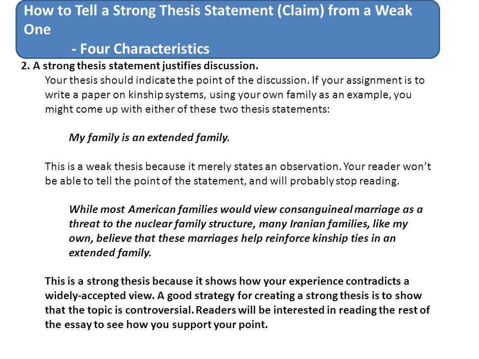 apa thesis statement